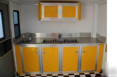** concession trailer aluminum base storage cabinet **