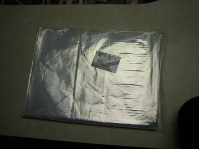 Pkg 100 12 X18 clear poly plastic bags 1 mil 12 x 18