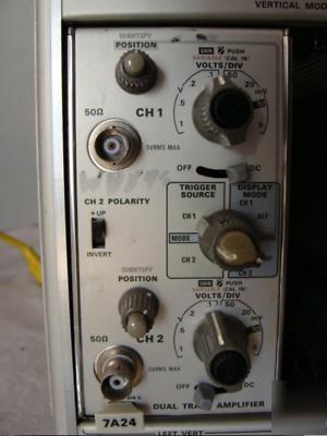 Tektronix 7A24 dual trace amplifier plug in 