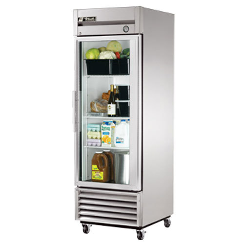 True t-23G reach-in refrigerator, 1 swing glass door, 2