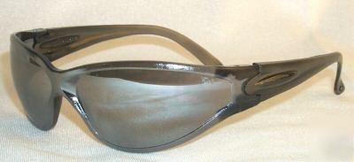 3 furies wraparound safety glasses silver mirror S7864