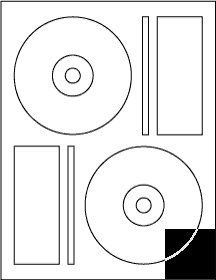 300 cd/dvd memorex comp matte label full face 3 in 1