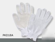 Ansell edmont white pvc dot medium work glove