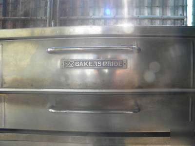 Bakers pride 452 double deck pizza pie bakery gas oven 