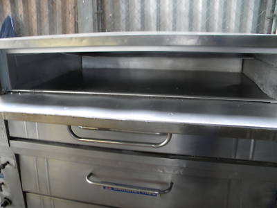 Bakers pride 452 double deck pizza pie bakery gas oven 