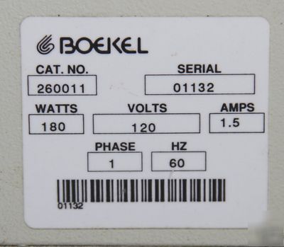 Boekel model 260011 microcooler refrigerated