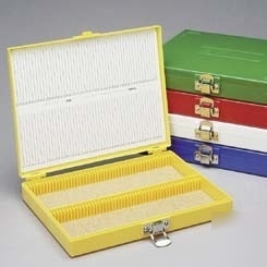 Heathrow microscope slide boxes, 100-place : HS15994B