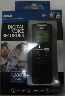 New brand rca VR5220 512MB digital voice recorder w/usb