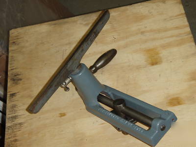 Oliver wood lathe tool rest base original 