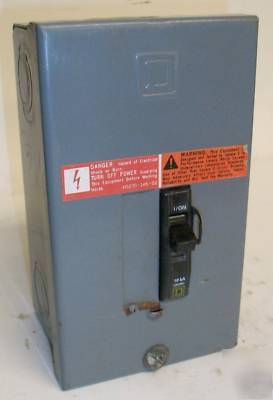 Square d miniature circuit breaker & enclosure QO120