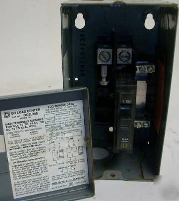 Square d miniature circuit breaker & enclosure QO120