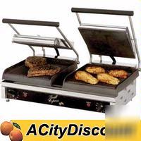 Star smooth or grooved 2-sided double panini grill 240V