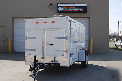 Hot water, pressure washer, trailer, enclosed, washers,