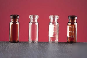 National scientific wide opening crimp-top vials