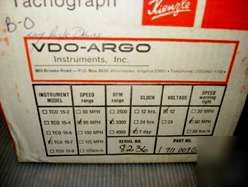 New - argo 7 day tachograph TCO15-7 p/n 1711007021