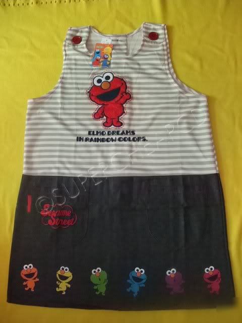 Sesame street elmo embroidery apron dress costume A027