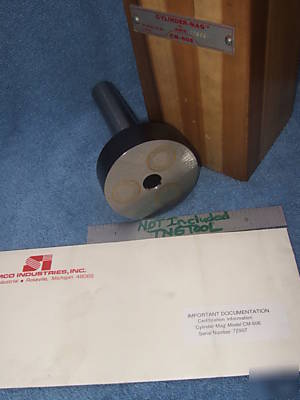 Square magnetic cylinder simco cm-606 toolmakr machine 
