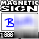Blank magnetic sign sheet, 30 mil. 12