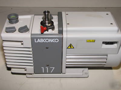 Labconco 117 rotary vane dual stage adj vacuum pump