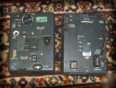 Military rr-6 receiver and rt-6 transmitter u-2 radio