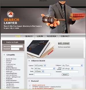 Fully developed legal search website with adsense