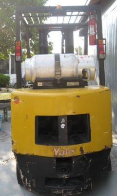 1998 yale cushion tire forklift, lp, 6000LB / sideshift