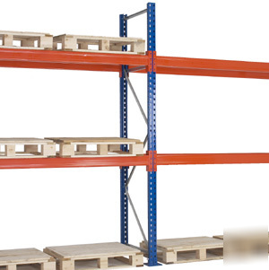 Lot of warehouse racking 329 uprights and 329 steps