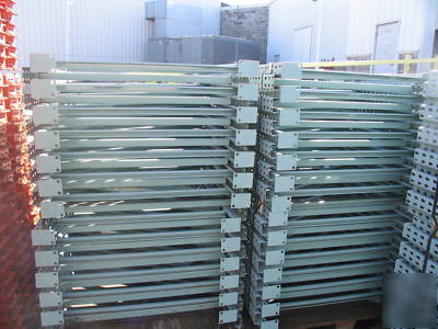 Lot of warehouse racking 329 uprights and 329 steps
