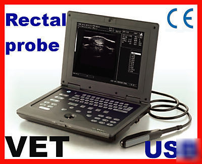 Vet ultrasound scanner + 7.5MHZ rectal+ 5.0MICRO- probe