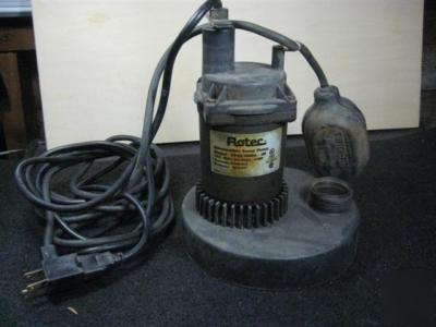 Flotec submersible sump pump FP0S1800A-08 1/4 hp w/ box