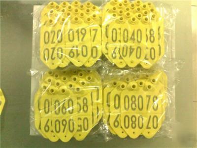 Kumflex ear tag for cattle 80 pieces numbered