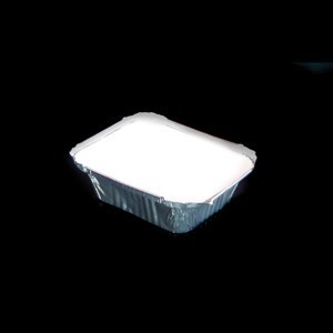 100 x NO2 aluminum foil food containers & lids