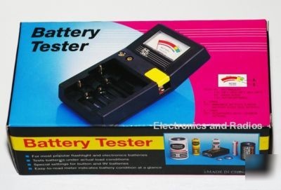 Aa aaa c d 9V - hq battery tester under load conditions