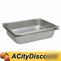 12 commercial fourth size stainless steam table pans 6