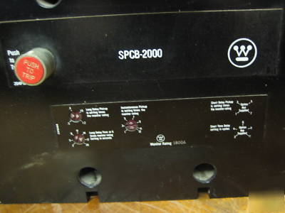 Westinghouse spcb 2000 amp SPCB2000 1800A trip li