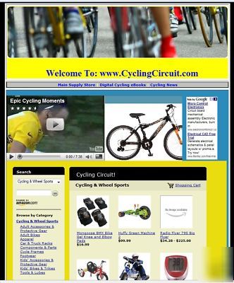 Profitable bicycle ~ cycling website business for sale 