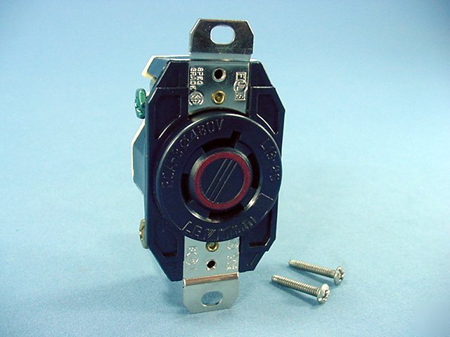 Leviton L16-20 locking receptacle outlet 20A 480V 3Ã¸