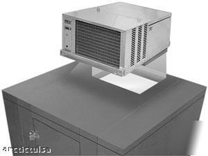 Self contained refrigeration condensing unit indoors