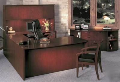 New 5PC u shape executive office desk set, #tf-cor-U2