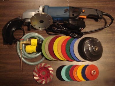 Wet polisher grinder granite diamond polishing 97 pad
