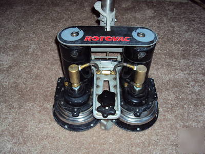 Rotovac powerwand w/hard surface brushheads carpet/tile