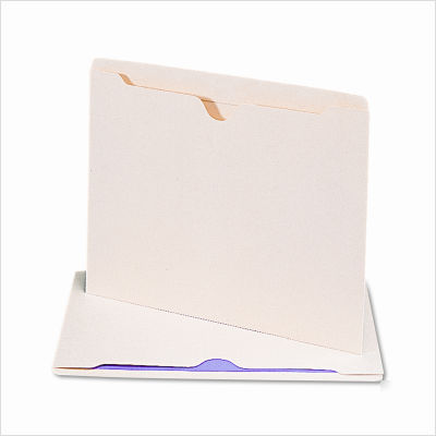 Recycled top tab file jacket, letter, manila, 100/box
