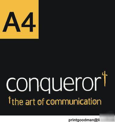 25 shts A4 conqueror cream paper 100 gsm smooth quality