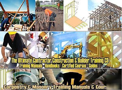 Complete how to construction carpentry manual course cd