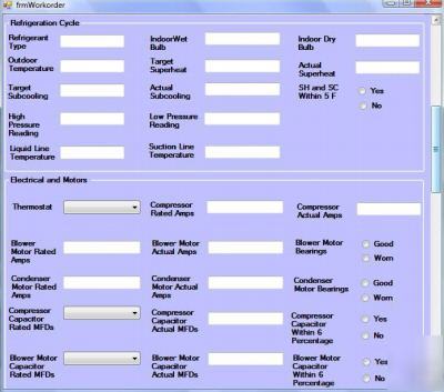 Hvac tool, exactcharge system data software, windows pc