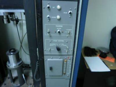 Instron tensile tester laboratory rubber hardness other