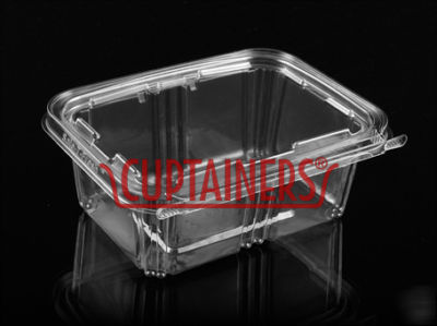 Plastic safe-t-fresh 32OZ clear hinged container(200CT)