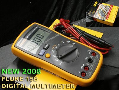 New fluke 15B multimeter dmm w extra smd clip