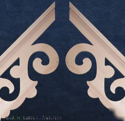 Victorian gingerbread fretwork gable end trim 6 sets