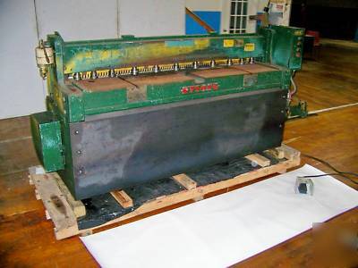 Wysong power shear 6' x 16 gauge, man. back gage, 1974